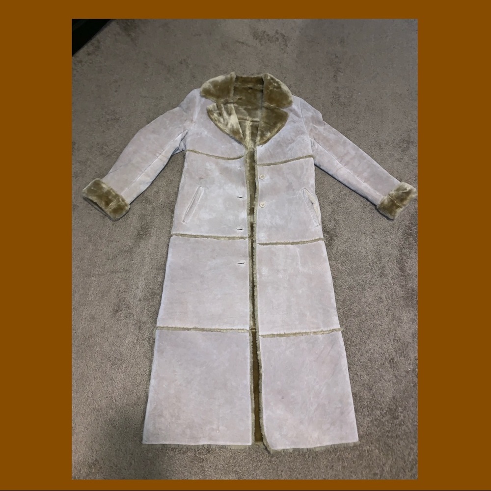 Brandon Thomas Hipster Suede Trench Coat